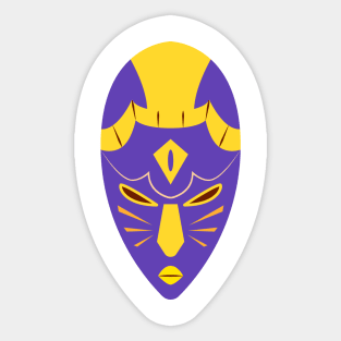 African Festival Mask Sticker